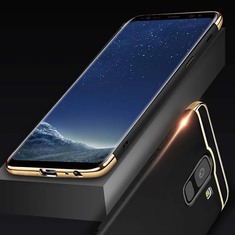 Housing For Samsung Galaxy note 9 8 5 Case 3 in 1 Set Hard Matte Plating Plastic Back Phone Cover M10 20 30 |