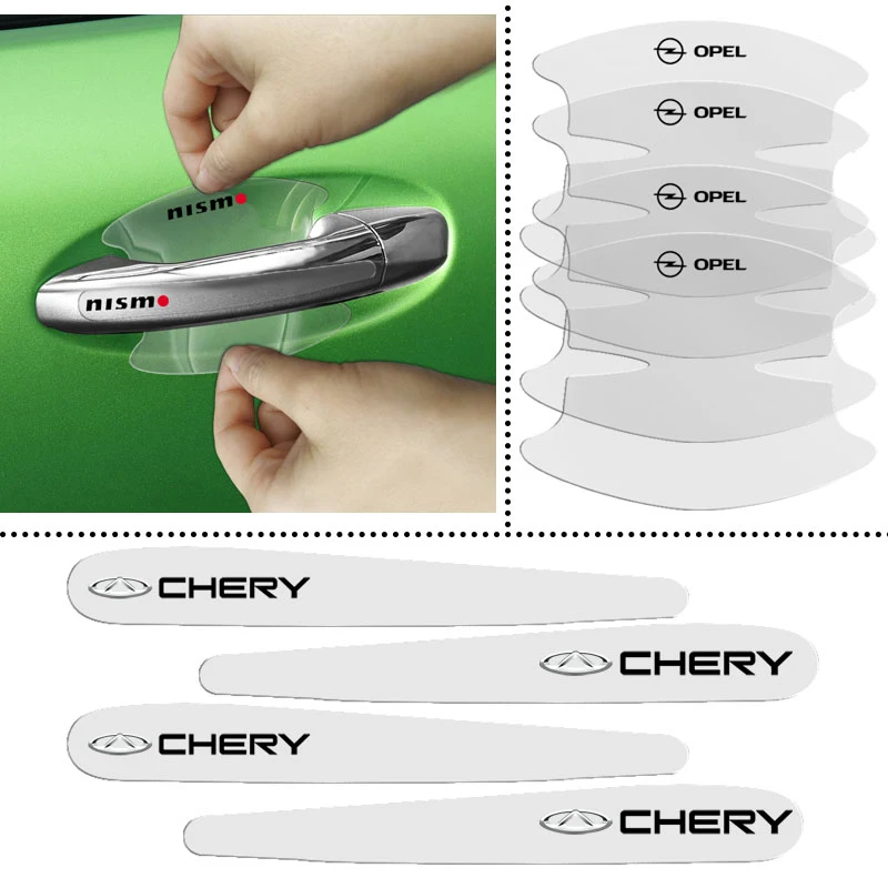 

Car Transparent Handle Door Bowl Protection Film Stickers For Dodge Journey Ram 1500 Challenger Caliber Nitro Charger Styling