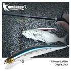 Рыболовные приманки Hunthouse, приманка в виде гольяна, приманка в виде приманки, приманка в виде гольяна, приманка для рыбной ловли, плавающая приманка в виде морской рыбы, тонущий гольян в соленой воде