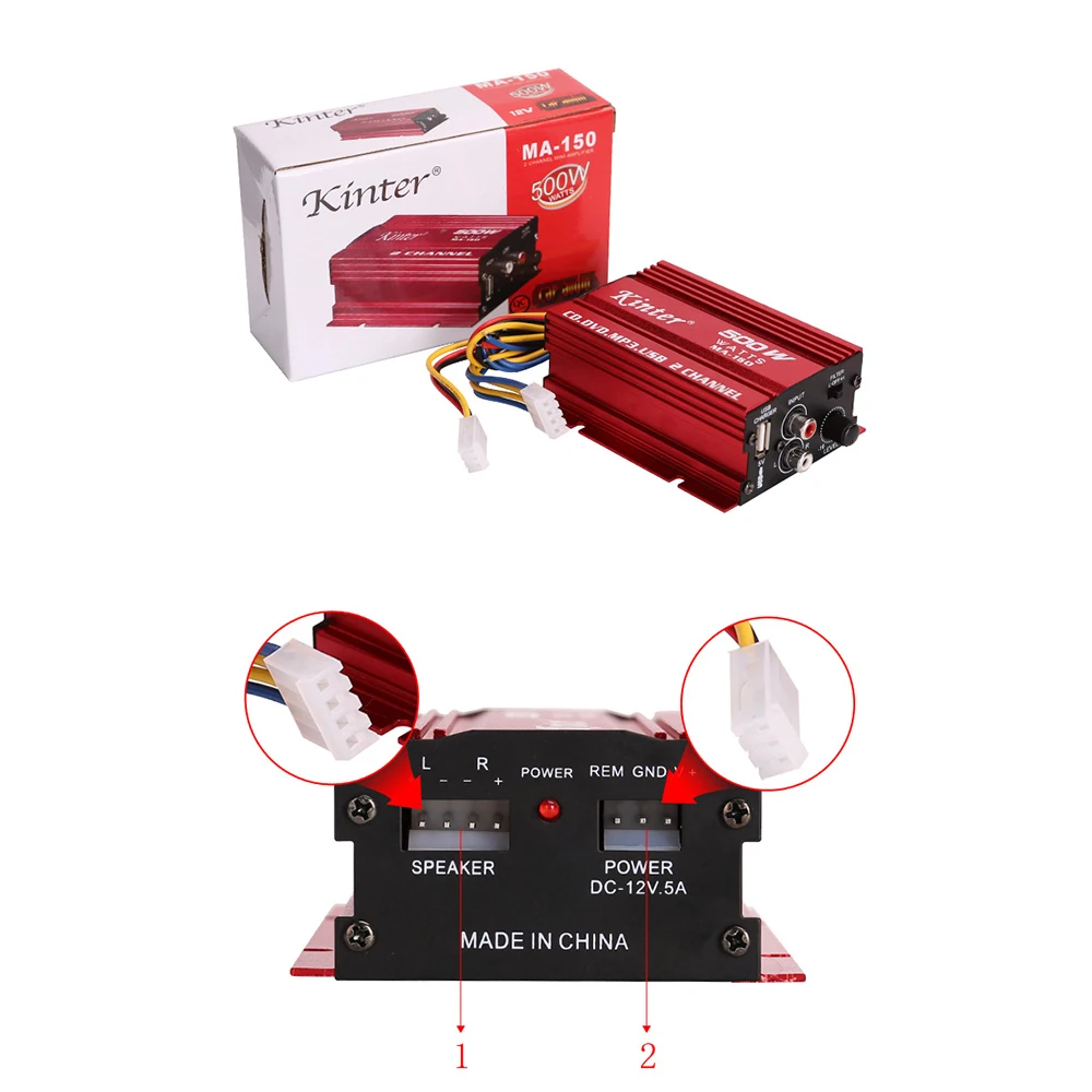 MA 700 Mini аудио USB MP3 Hi Fi усилитель мощности с пультом дистанционного управления для