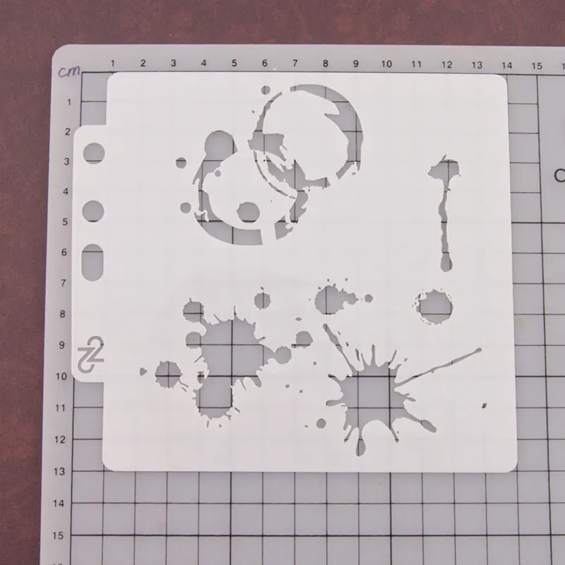 13 см Новые висячие серьги с принтом &quotКруги&quot сделай сам &quotнаслоения Трафареты