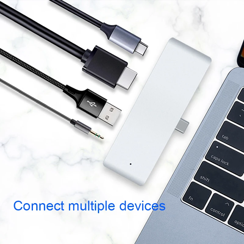 Basix USB C концентратор HDMI адаптер с PD 3 0 5 мм Jack Порты и разъёмы Тип usb док станция для