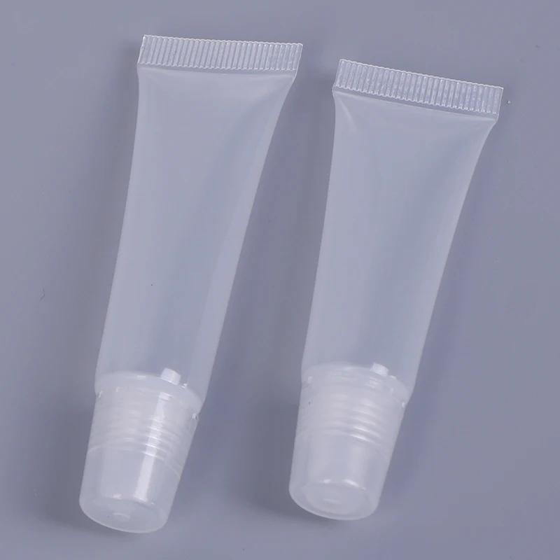 

10 шт. пластиковый прозрачный бальзам для губ контейнеры инструменты для макияжа 8 мл/15 мл косметический блеск для губ пустые многоразовые тр...