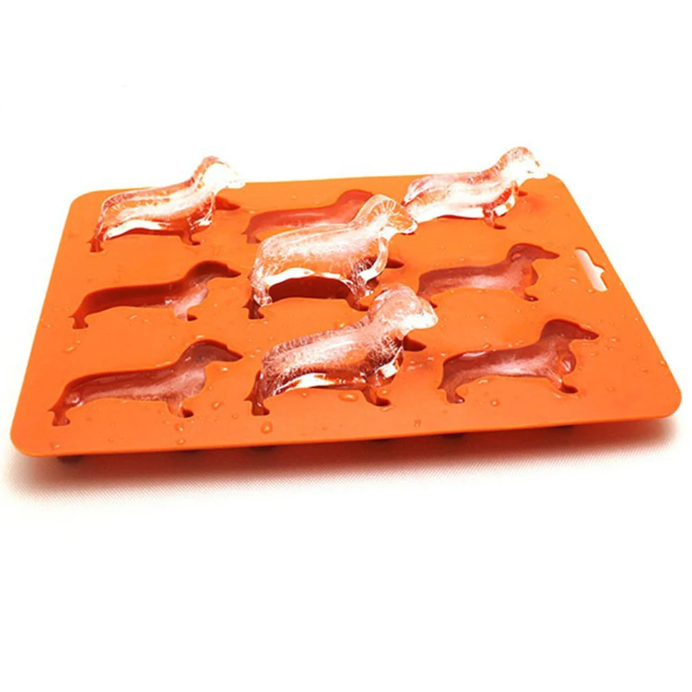 

Silicone Mold Creative Dachshund Puppy Shaped Ice Cube Chocolate Cookie Mold DIY Home Ice Tray Baking Tools Kitchen Accessories