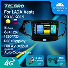 Автомобильный радиоприемник 4G 2Din Android 2016 для LADA Vesta Cross Sport 2015 2019-, автомобильный мультимедийный плеер без DVD, Автомобильный приемник, GPS-навигация
