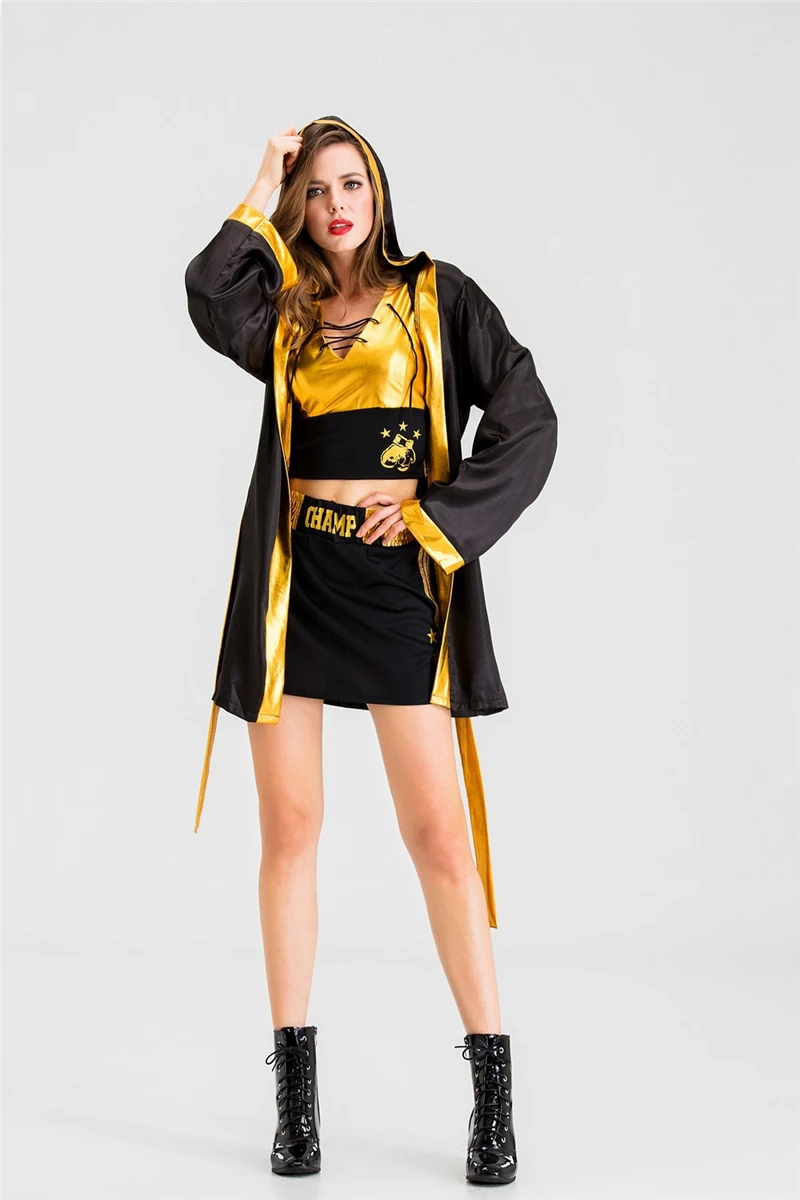 

Cosplay Halloween Boxing Girl Wrestling Suit Gladiator Adult COS Clothing Suit Boxing Suit Movement Fitness Christmas Party Gift