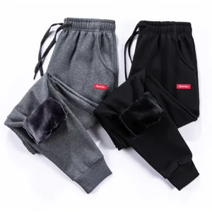 Зимние спортивные штаны для бега, мужские брюки, теплые флисовые мужские спортивные брюки, ветрозащитные Повседневные Удобные мужские длинные брюки, мужские брендовые
