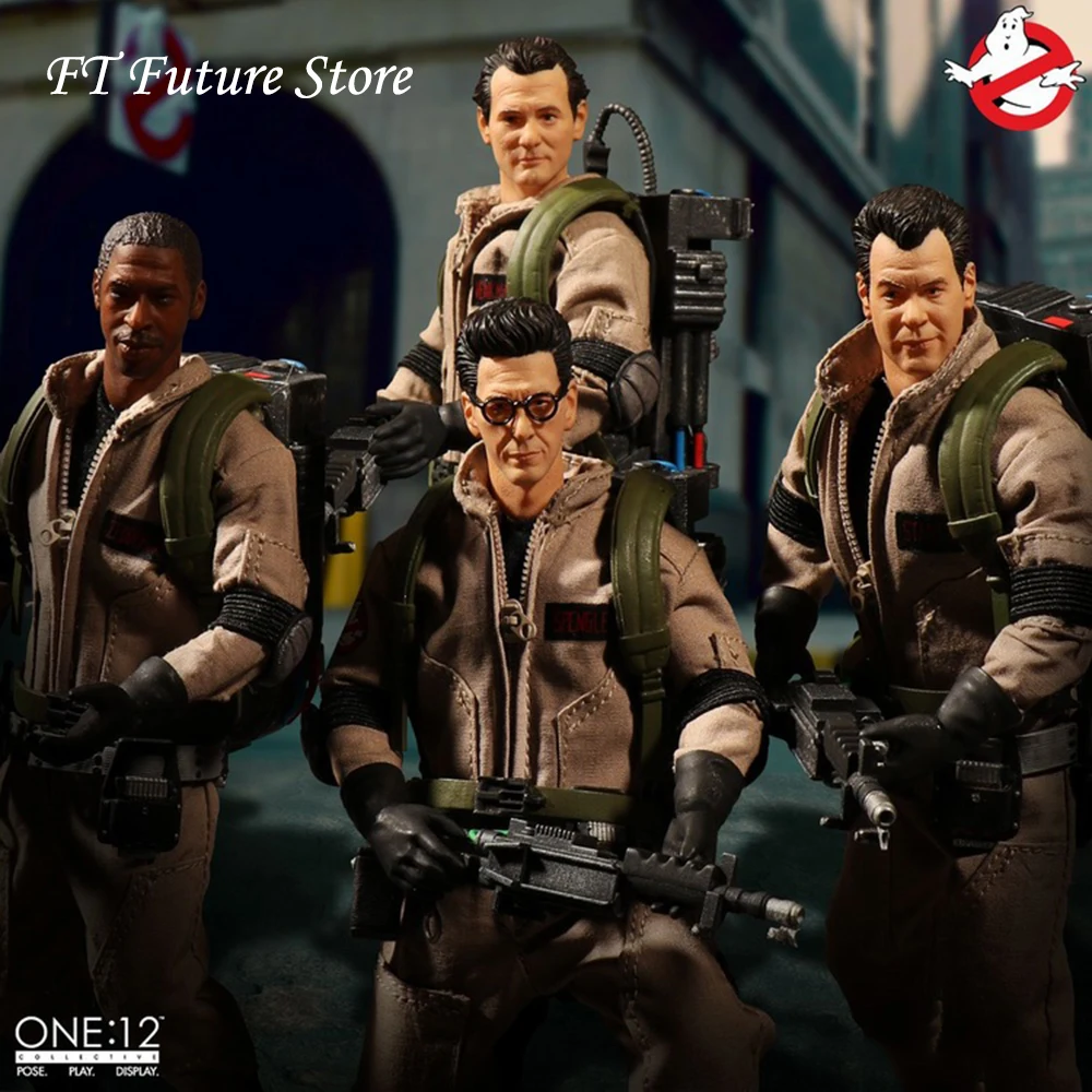 Koop 1/12 4 Sets 17Cm Pvc Peter Venkman/Ray Stantz/Egon Spengler/Winston Zeddemore Action Figure Ghostbusters Deluxe Box Set Model