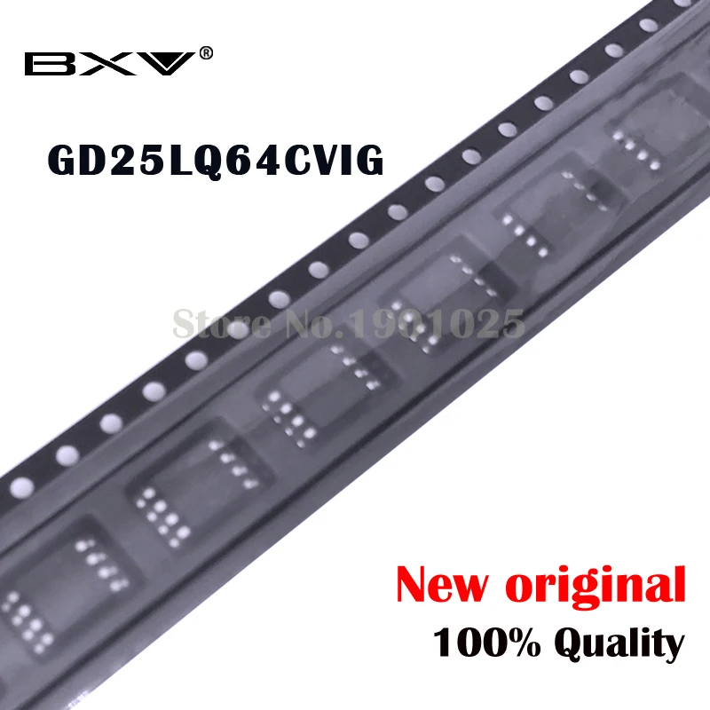 5 шт. GD25LQ64CVIG 25LQ64CVIG GD25LQ64 25LQ64 лапками углублением SOP-8