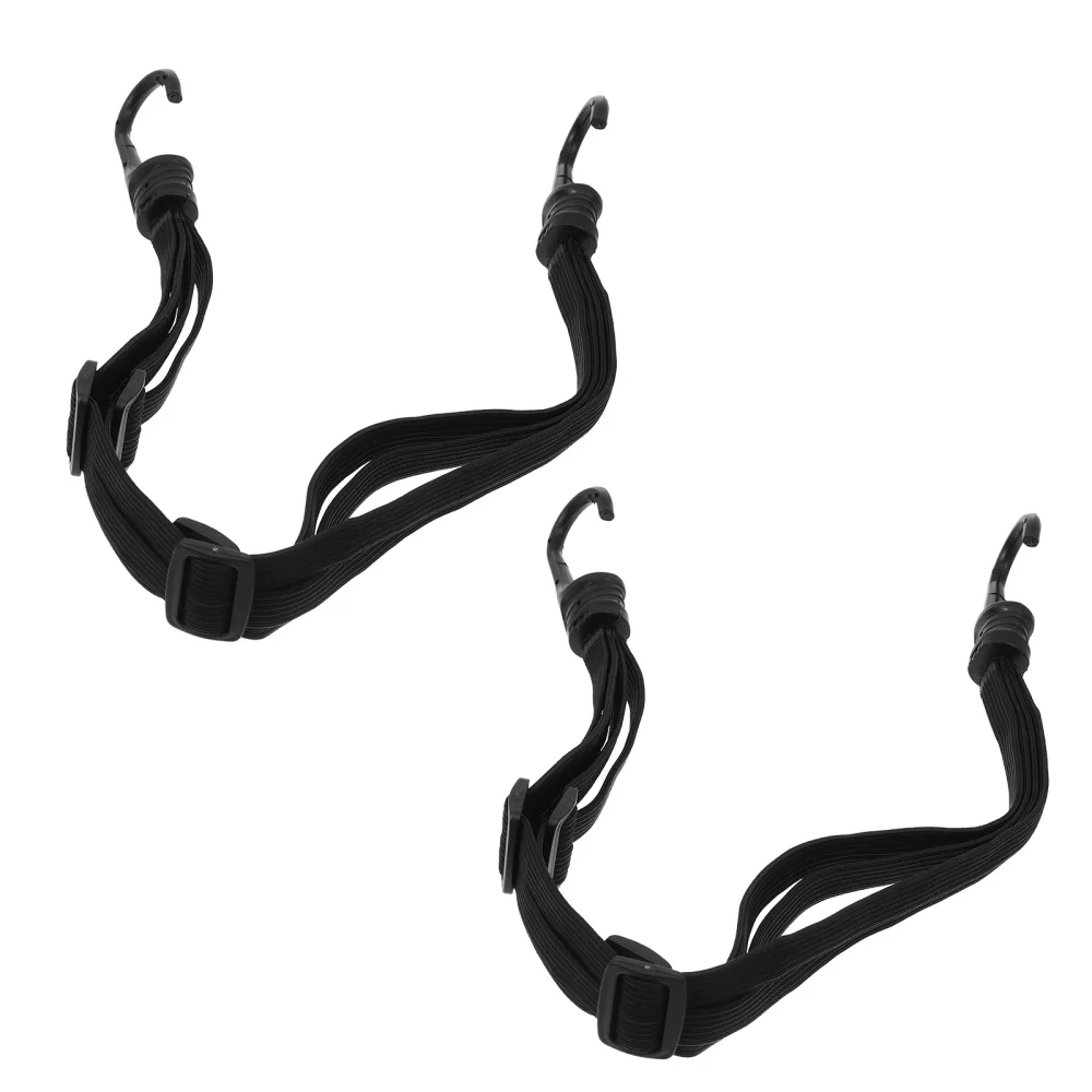 

2Pcs Mountain Bike Luggage Rope Scooter Helmet Folding Elastic Ropes