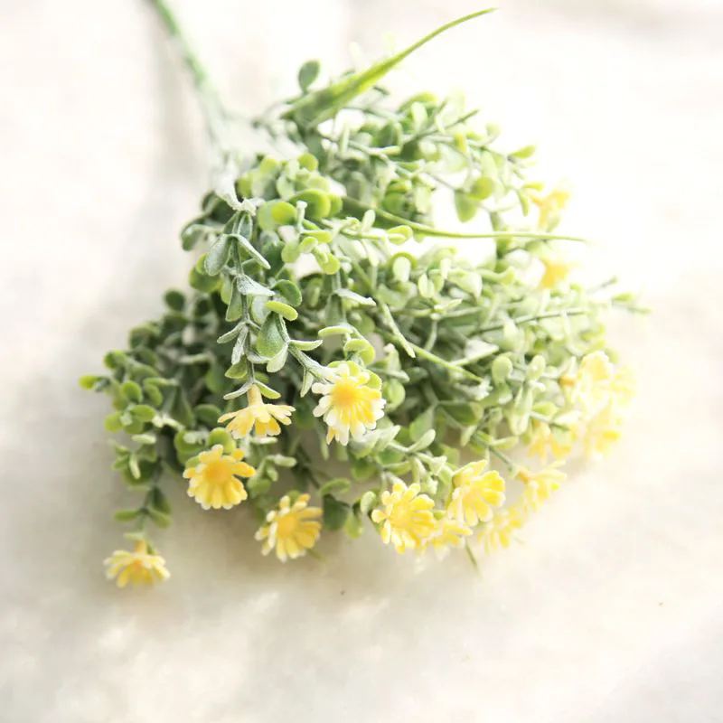 Искусственные цветы 34 5 см цветочный букет из дикой хризантемы для свадьбы