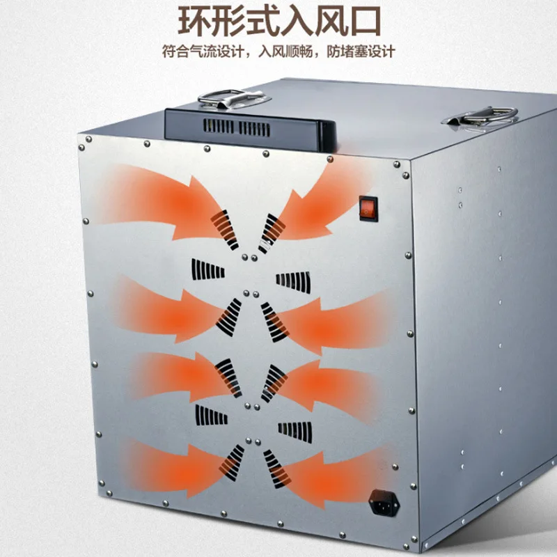 Stainless steel Food Dehydrator Fruits Vegetable Herb Drying Machine Snacks Meat Dried Dryers Commercial Processor 16 layer | Дом и сад