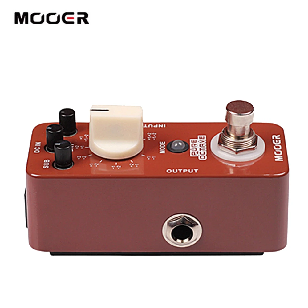 MOOER PURE OCTAVE гитарная педаль микро Octave для создания эффектов 11 True Bypass полностью