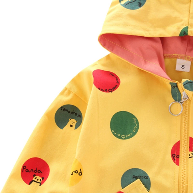 

Fashion Spring Autumn Baby Boy Girl Outerwear Cartoon Dot Print ColorSweatshirt Kids Coat Outfits Tops For 0-4T