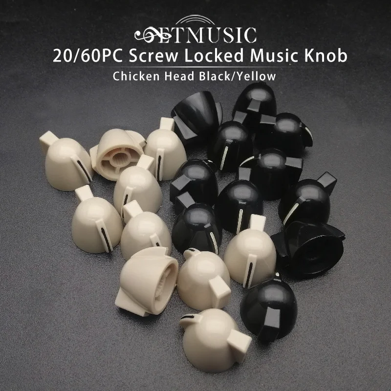 

20/60pcs Chicken Head Electric Guitar Effect Pedal Knobs Guitar Amplfier Control Knobs Guitarra Potentiometer Knob