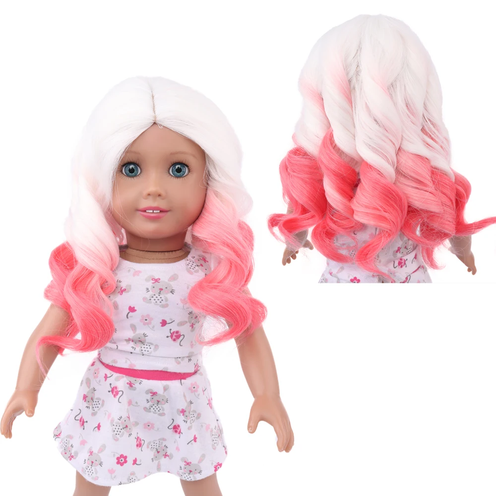 

Doll Wigs for 18 inch American Dolls, Girls Gift Heat Resistant Long Curly Hair Replacement Wigs for 18 inch Dolls