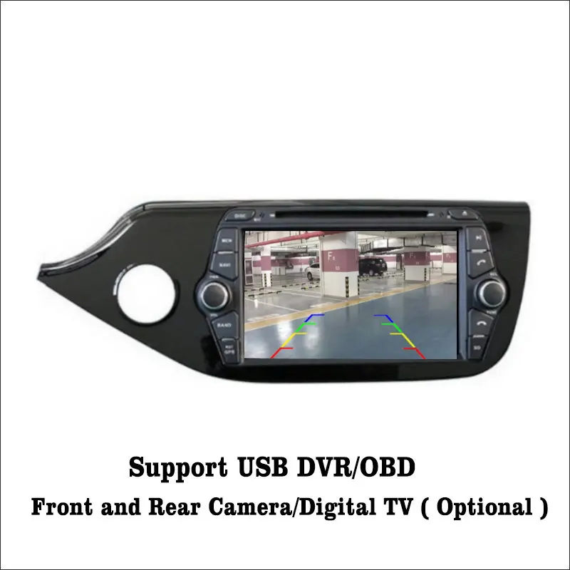 Liislee Android 7 1 2G RAM для Kia Ceed 2012 автомобильный Радио Аудио Видео Мультимедиа DVD плеер
