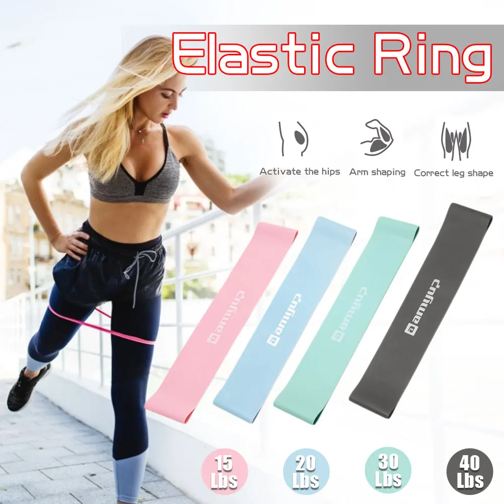 

4 Pcs Unisex Booty Band Hip Circle Loop Resistance Band Workout Exercise for Legs Thigh Glute Butt Squat Bands Non-slip Design