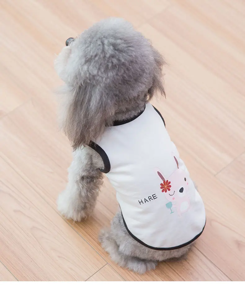 Летняя тонкая секция собачьей одежды для маленькой борющейся собачки Тедди-медведя, дышащий жилетик для домашних животных весенней одежды.