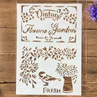 Трафареты формата А4 в винтажном стиле сделай сам для рисования стен, декоративные трафареты для раскраска для скрапбукинга тиснильный альбом, 1 шт.