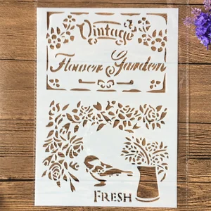 Трафареты формата А4 в винтажном стиле сделай сам для рисования стен, декоративные трафареты для раскраска для скрапбукинга тиснильный альбом, 1 шт.