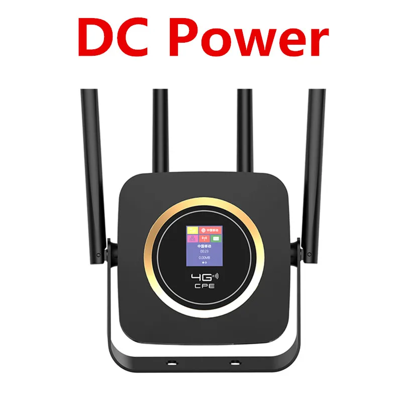 DC Power balck KuWFI 4G Роутер Sim Buit-in power Bank Wifi роутер разблокированный 3g/4G CPE CAT4 150 Мбит/с Мобильная точка доступа Wifi с слотом для sim-карты - Цвет: DC Power balck