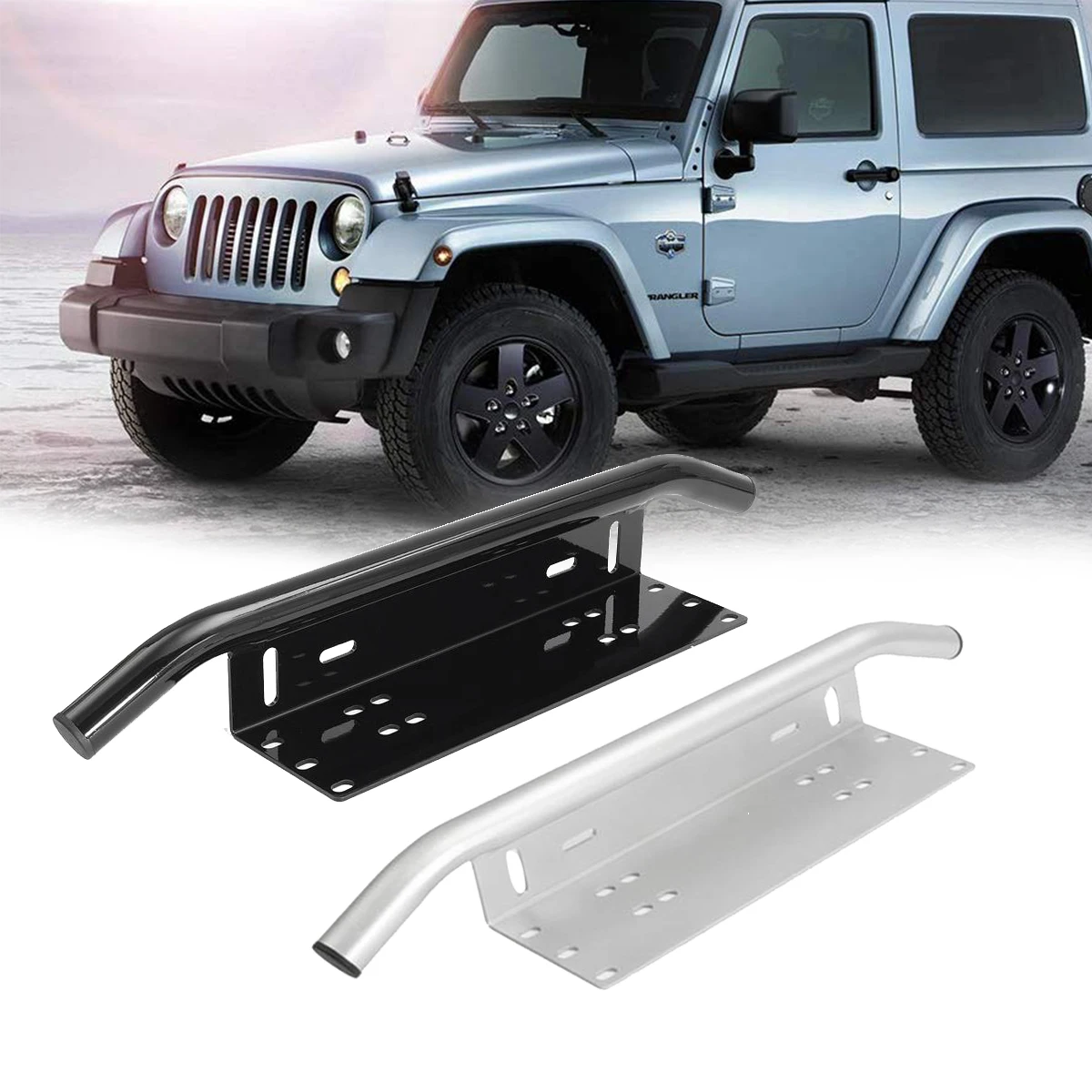 

Off-road vehicle light bracket Led Light Bar Mounting Bracket Front License Plate Frame Bracket License Plate Mounting Bracket
