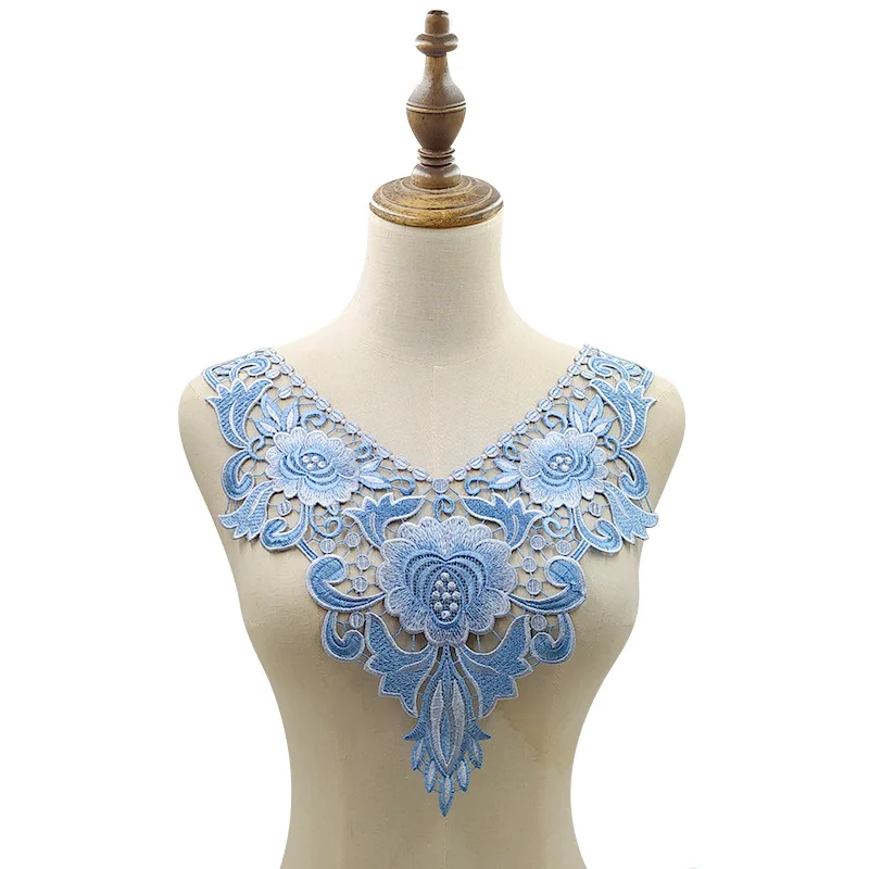 

Lace Neckline Collar Fabric Embroidery DIY Sewing Decoration Ladies Clothing Accessories Decals Scrapbooking Patch