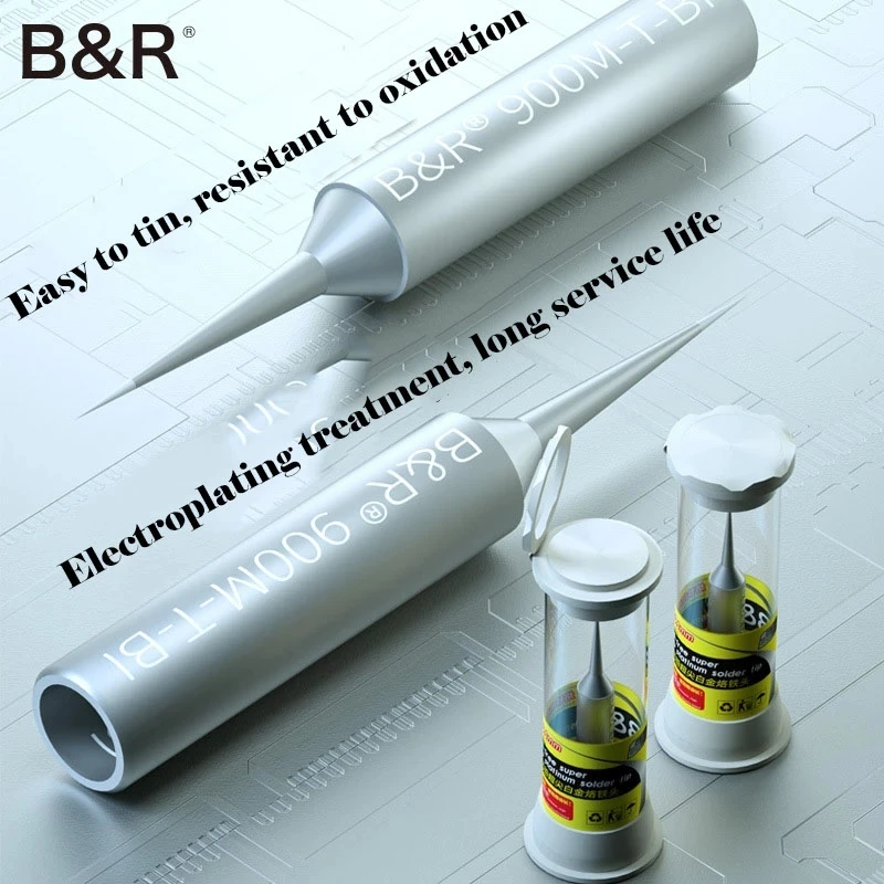 

B&R Tip For Soldering Iron Lead-Free Soldering Iron 900M-T-BS/900M-T-BI Copper Fly Line Heat Welding Tips Solder Iron BGA Tools