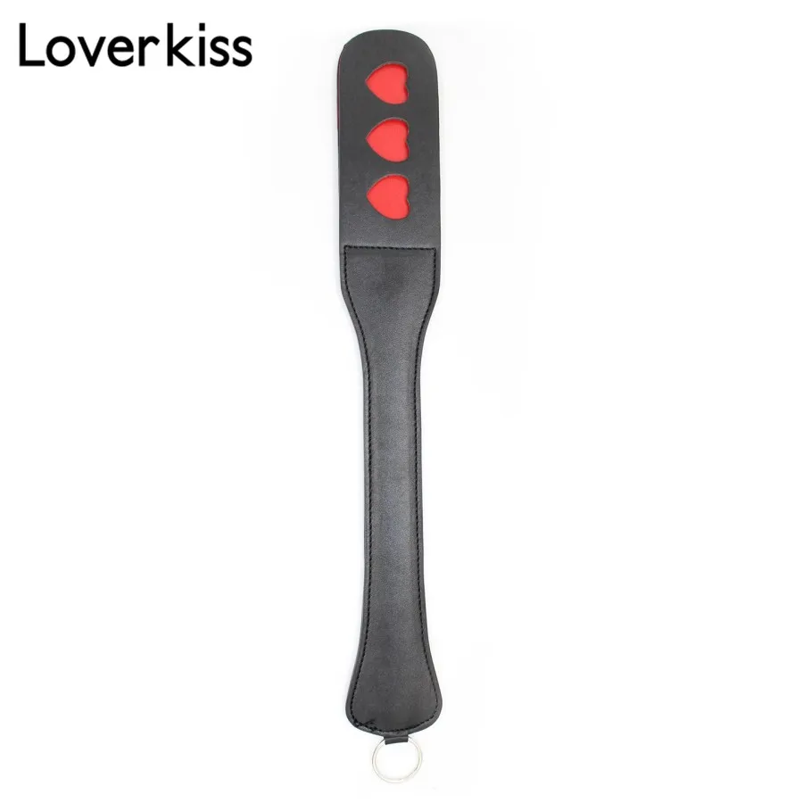 Loverkiss 30 см искусственная кожа БДСМ шлепка блестящее весло двухслойные флиртовые