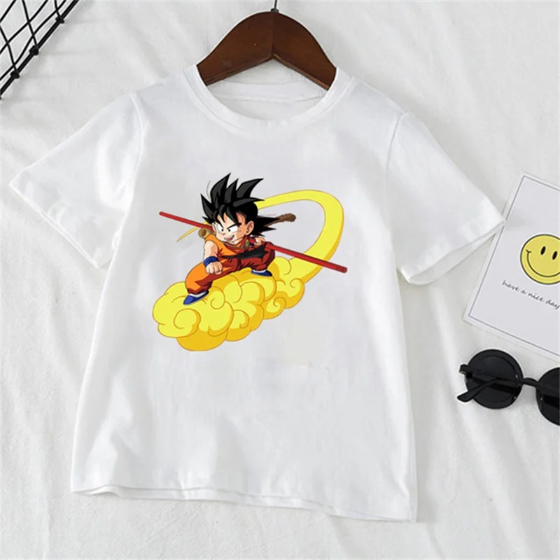 

Summer girl 3D Printing Japanese Anime Goku Boy's T-shirt Fashion Casual Short Sleeve Children's Sports Undershirt Kids Tops