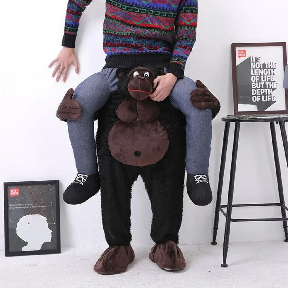 Носить Санта Клаус teddy Bear ездить на меня Рождественский маскарадный костюм для взрослых - Color: B
