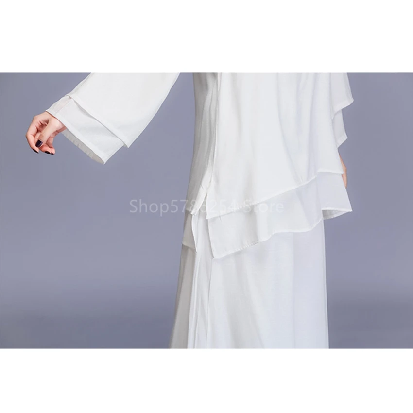 Блузка женская с длинным рукавом хлопковая широкими штанинами | Тематическая