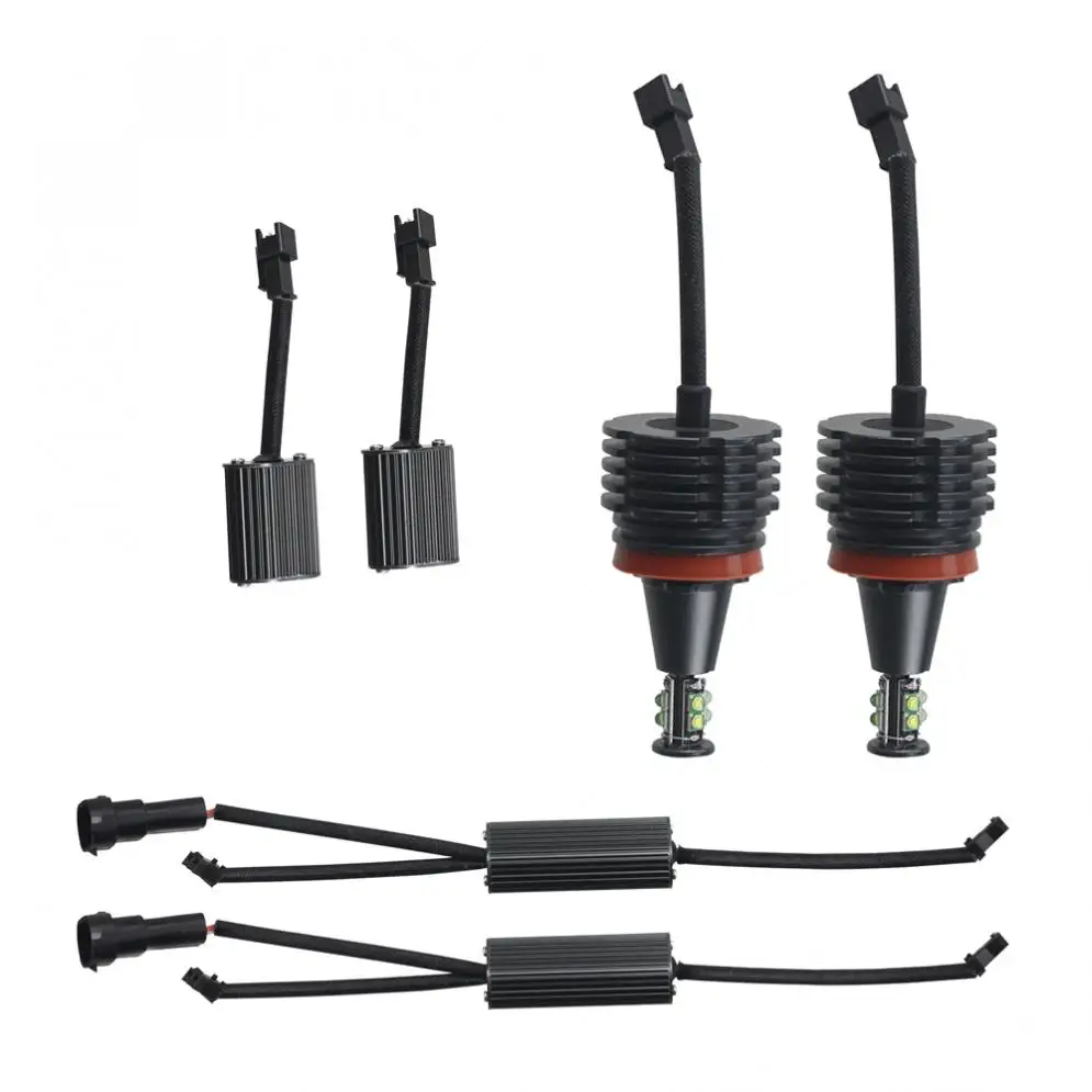 2 шт. без ошибок H8 40 Вт Светодиодный Маркер для глаз ангела светодиодный