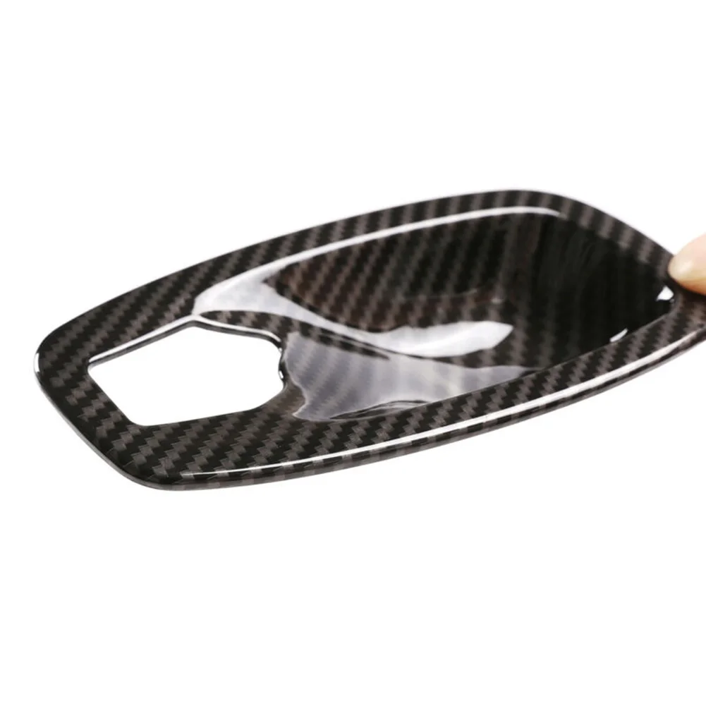 

4pcs/Set Decoration Cover Trim Carbon Fiber Style ABS Accessory Useful