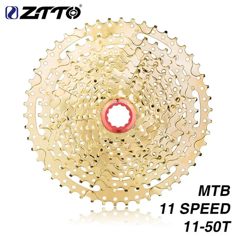 

ZTTO MTB 11 скоростей 11 -50T кассета L Золотая Сверхлегкая 11 s Золотая широкополосная Звездочка свободного колеса для горного велосипеда k7