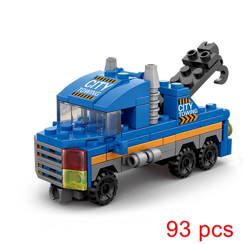 Автоматический робот модель автомобиля строительные блоки скорой помощи кран