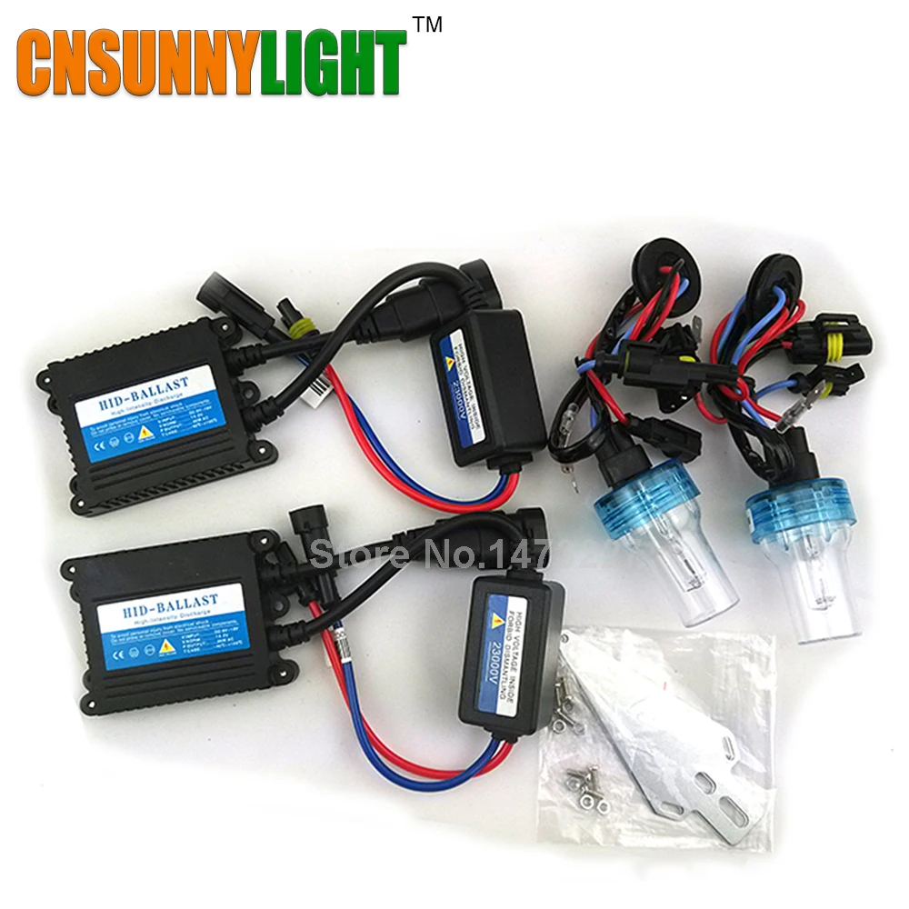 CNSUNNYLIGHT комплект для переоборудования ксенона Hid 35 Вт H1 H3 H7 H8 H10 H11 H9 9005 9006 HB3 HB4 лампа