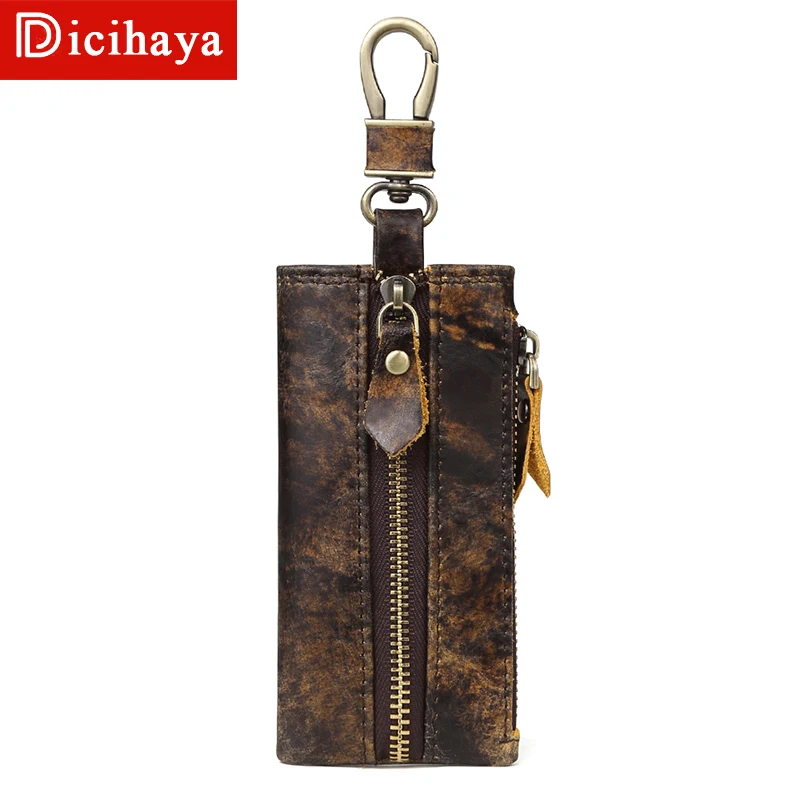 Men Print Key Wallets Zipper Purse Unisex Car Holders Buckle Case Housekeeper Holder Vintage Retro key case | Багаж и сумки