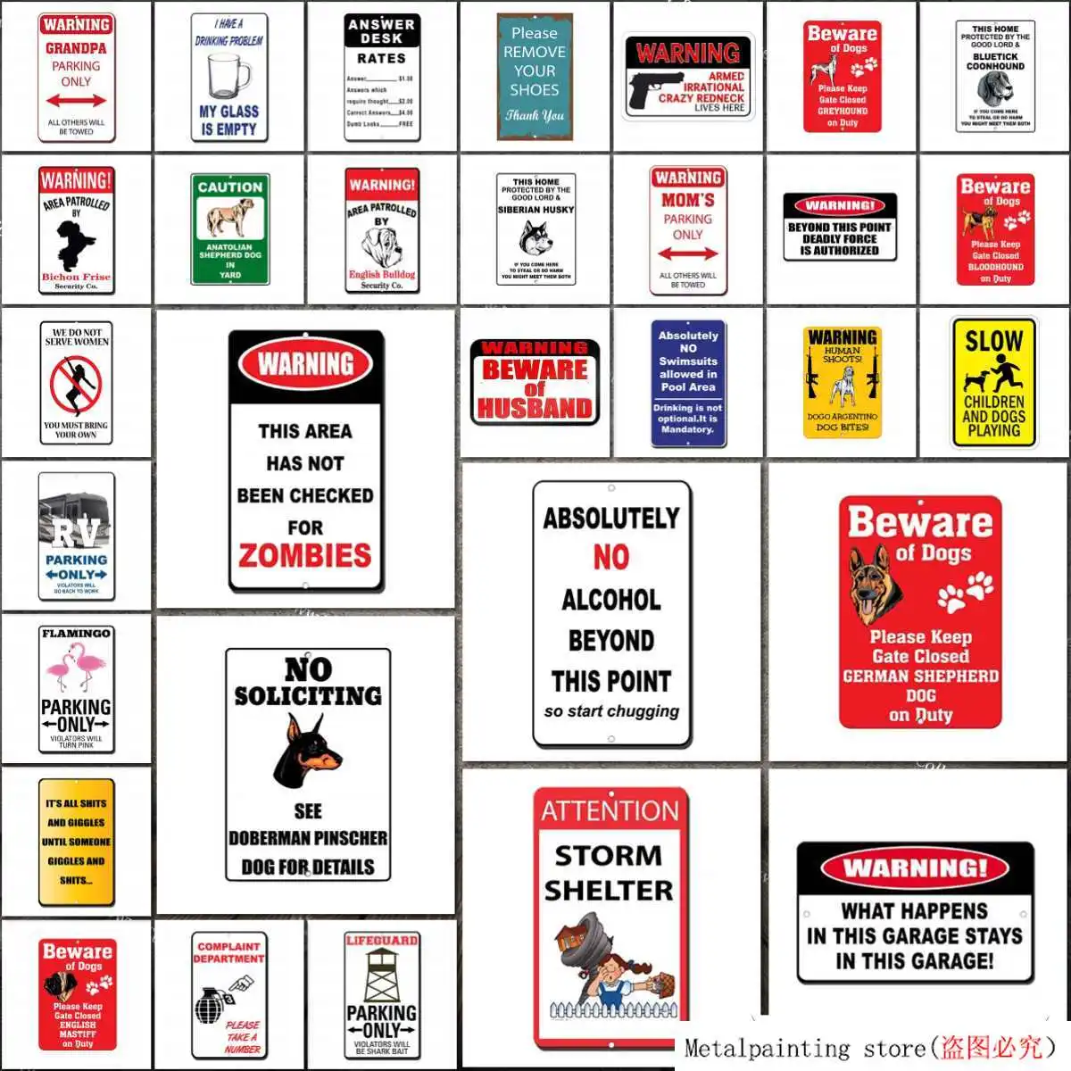 Жестяной знак новая парковка только нарушители не будут сохранены стиль 1 для