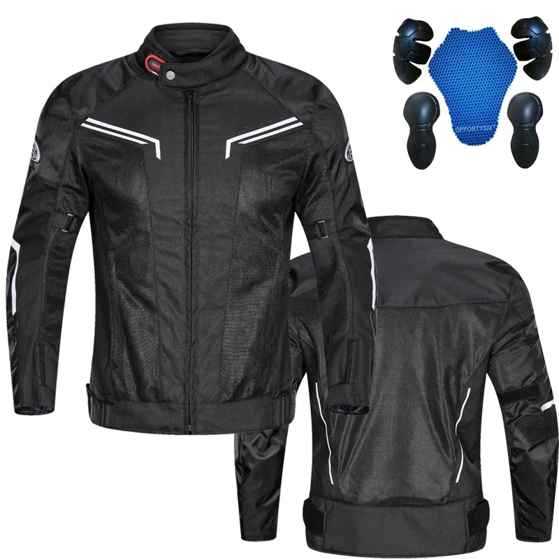 

Of Summer Motorcycle, Breathable, 3d Mesh, Set With 5 Pieces, Ce Protection, 4xl
