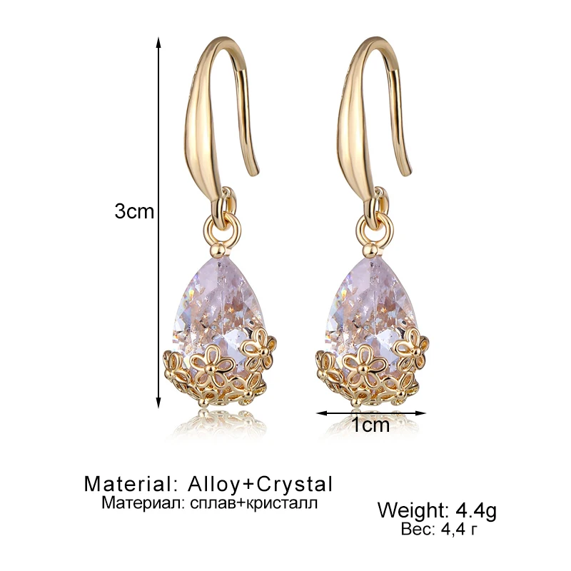 Новые длинные серьги IFMIA в виде белых капель воды милые висячие цветка цвета