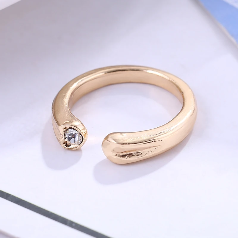 BAOPON модное золотое/серебряное кольцо с кристаллами для женщин женское