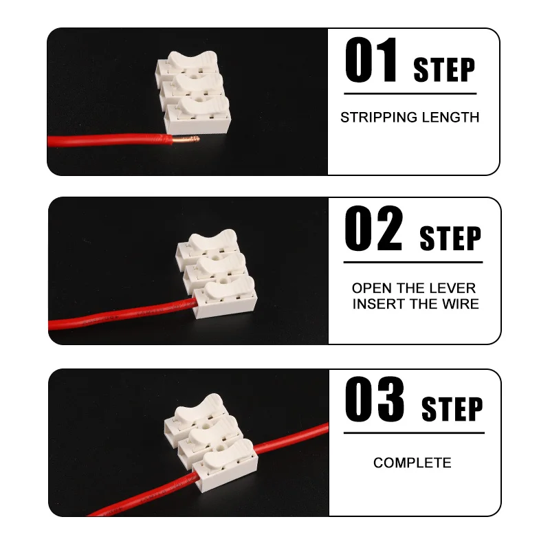 5 шт. Быстрые соединители проводов для домашнего использования электрическая