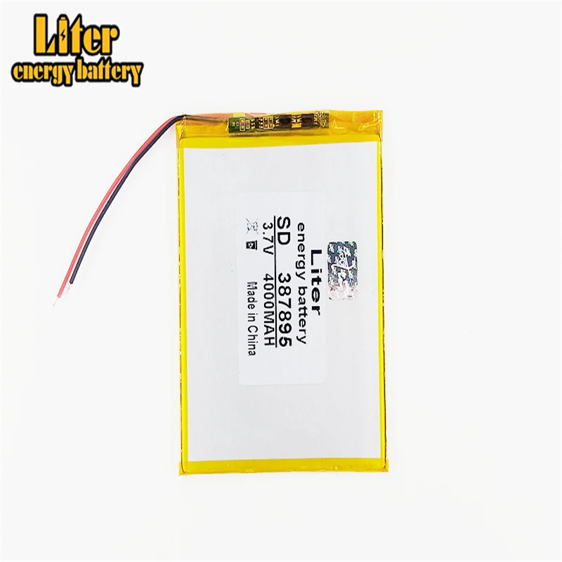 Новый литий ионный аккумулятор 387895 4000 мАч для планшетного ПК 7 8 9 дюймового ICOO 3 в