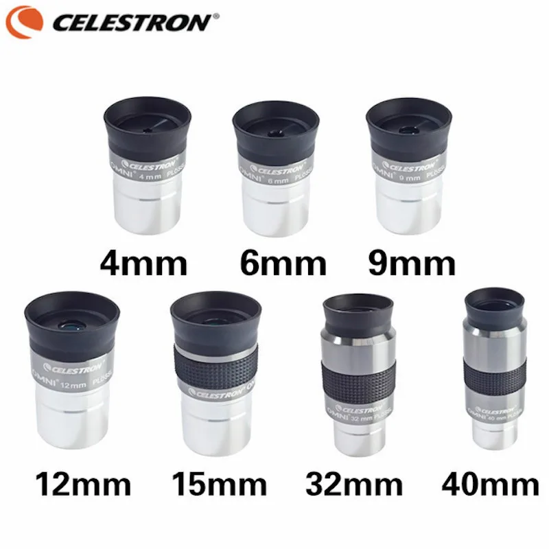 Оптический окуляр Celestron OMNI PLOSSL 4 элементный 1 25 дюйма телескоп мм 6 9 12 15 32 40 мм|spotting