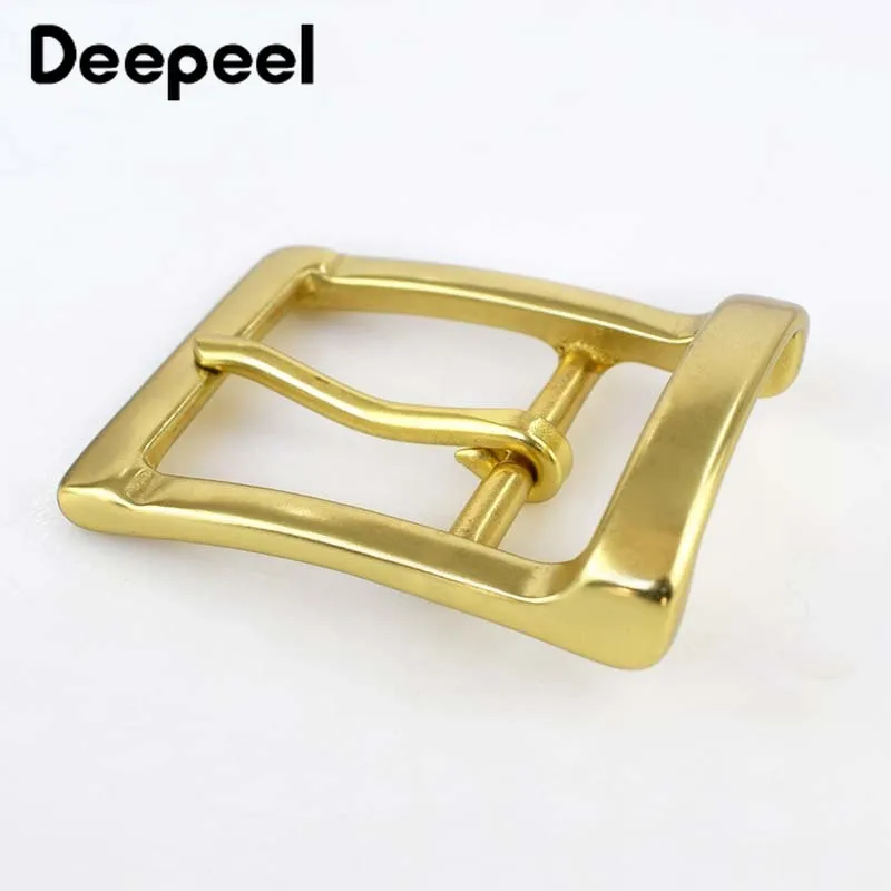 Deepeel 1 шт. 40 мм цельная латунная пряжка для ремня мужчин 38-39 ремни металлические
