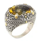 Женское кольцо с гравировкой, в стиле ретро, с желтым драгоценным камнем, для свадьбы, помолвки, юбилейного подарка, размер 5-11