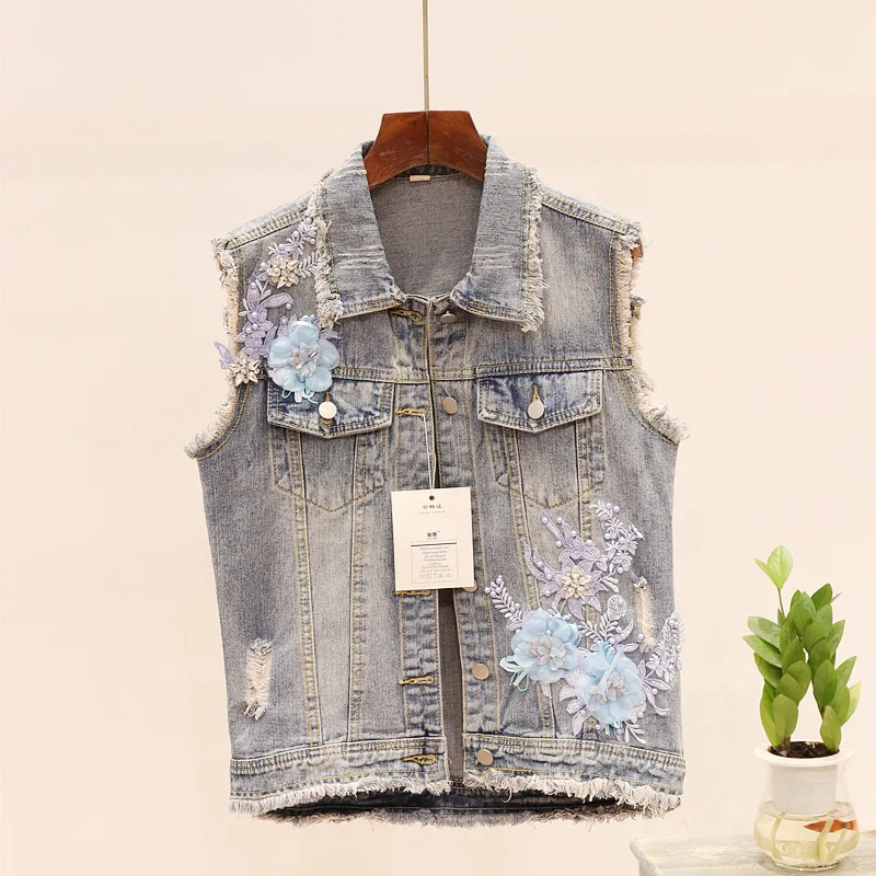 YAMDI жилет джинсовая куртка женская 2020 Весна богемная осень зима подиумная