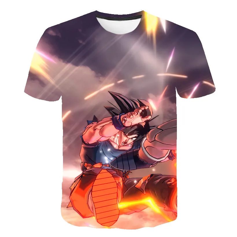 

Japan Harajuku Anime T-Shirt 4-14 Year Children Clothes Short Sleeve Cartoon Shirt Print Kids Tee Baby Tops Summer Boys T-shirt